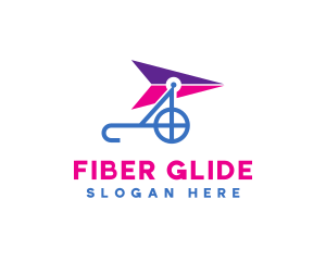 Aviation Glider Flying logo design