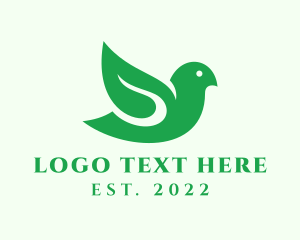 Bird Leaf Nature logo