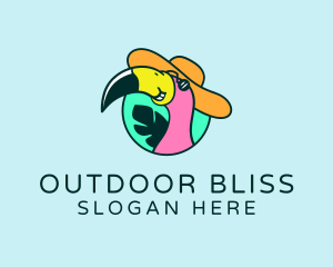 Summer Bird Flamingo  logo design