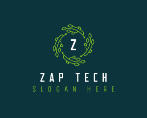 Tech Leaves Digital logo design