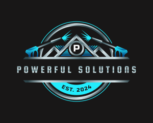 Power Washing Maintenance logo design