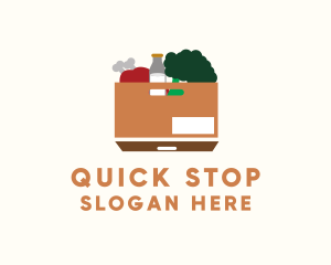 Supermarket Food Box  logo design