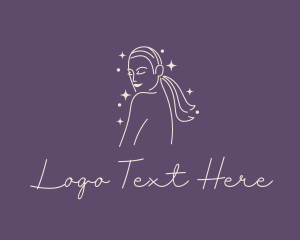 Female Hair Stylist logo