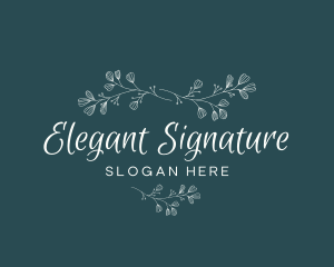 Elegant Floral Business logo design