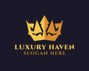 Gold Expensive Crown logo