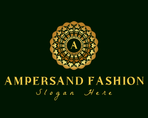 Gold Fashion Wreath logo design