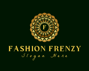 Gold Fashion Wreath logo design