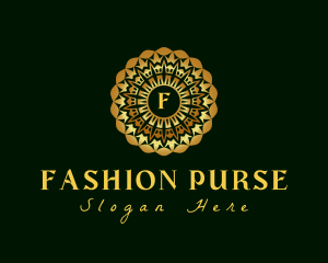 Gold Fashion Wreath logo design