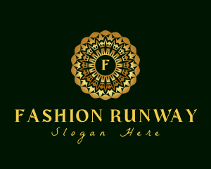 Gold Fashion Wreath logo design