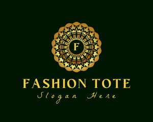 Gold Fashion Wreath logo design