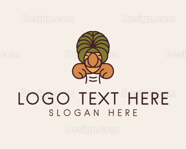 Turban Arabian Man Logo