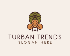 Turban Arabian Man logo design