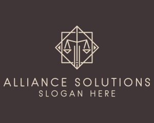 Judicial Scale Office logo design