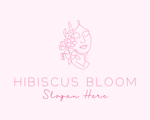 Woman Flower Bloom logo design