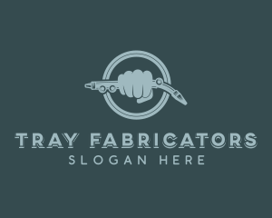 Steelworks Welder Fabrication logo design