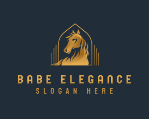 Elegant Luxury Horse logo design