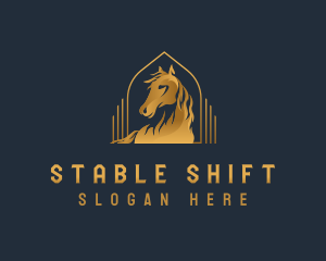 Elegant Luxury Horse logo design