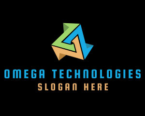 Technology Tech Prism  logo design