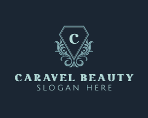 Diamond Floral Decoration logo design