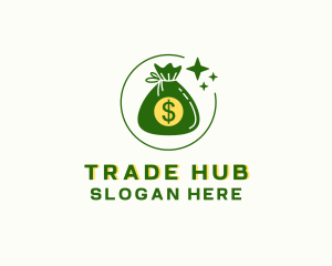 Dollar Money Pouch logo design