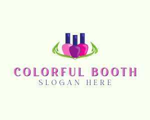 Colorful Nail Polish logo design