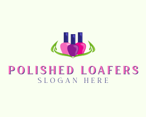 Colorful Nail Polish logo design