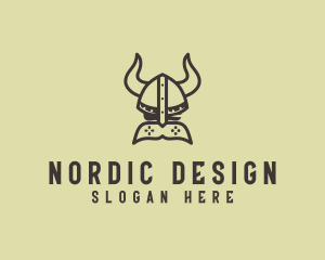 Viking Game Controller logo design