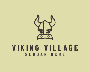 Viking Game Controller logo design