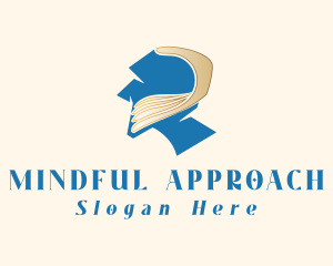 Mindful Head Hand logo design