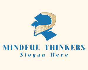 Mindful Head Hand logo design