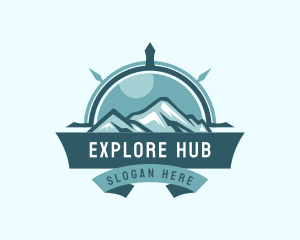 Outdoor Exploration Compass logo design