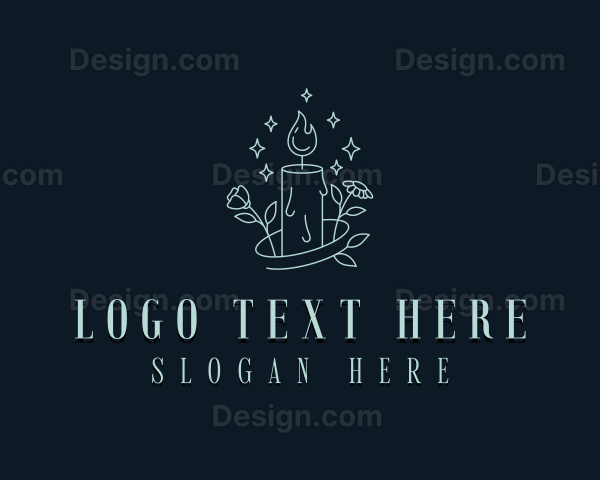 Floral Scented Candle Logo