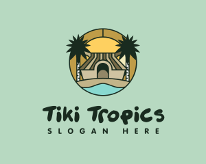 Tropical Hut Resort logo design