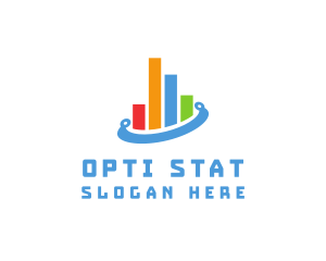 Accounting Statistic Orbit logo design