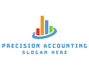 Accounting Statistic Orbit logo design