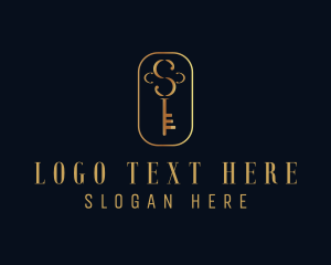 Elegant Letter S Key logo