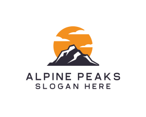 Mountain Climbing Peak logo design