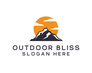 Mountain Climbing Peak logo design