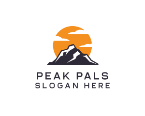 Mountain Climbing Peak logo design