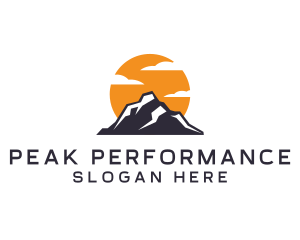 Mountain Climbing Peak logo design