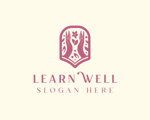 Flower Wellness Salon logo design