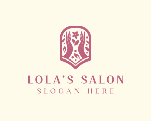 Flower Wellness Salon logo design