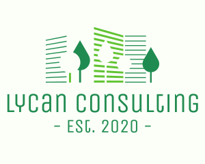  Eco Park Building logo design