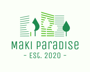  Eco Park Building logo design