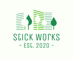  Eco Park Building logo design