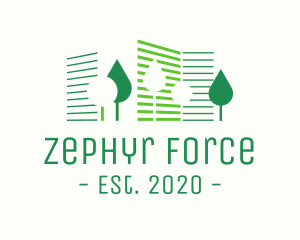  Eco Park Building logo design