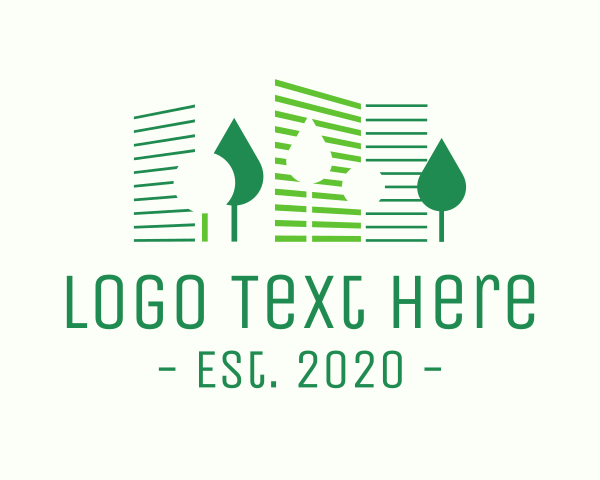 Green City logo example 1