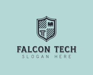 College Academia Shield logo design