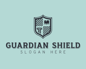 College Academia Shield logo design