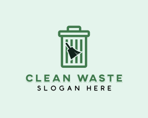 Trash Disposal Sanitation logo design